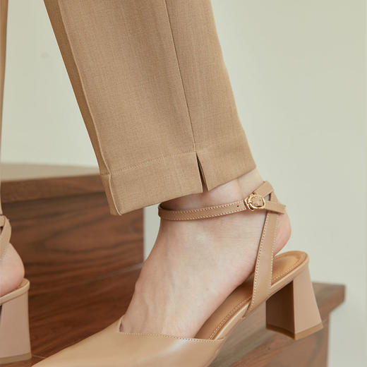 玳莎OL职业九分锥形裤女2023年秋季新款纯色垂感显瘦高级感西装裤  DC36303 商品图2