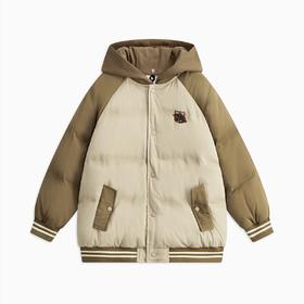 【秒】【MQD】男大童撞色加厚保暖时尚连帽保暖羽绒服92W1358/92W1361