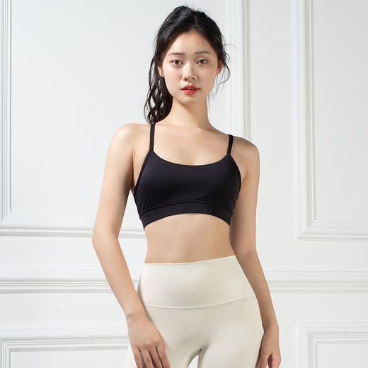 跃牌【倚窗听雨系列】夏季运动内衣女防震高强度美背文胸跑步健身瑜伽背心WX31-23 商品图2