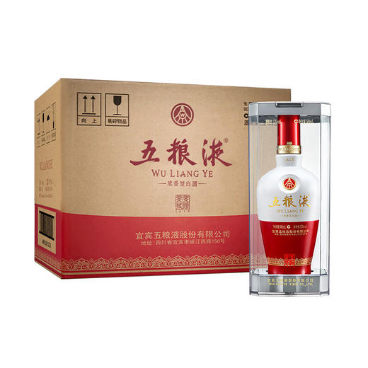 【整箱购】五粮液1618新版 白酒 500ml*6 商品图0