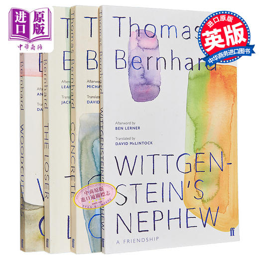 【中商原版】托马斯 伯恩哈德 长篇小说 作品集 英文原版 Thomas Bernhard 奥地利鲁迅 德语文学核心人物 樵夫 水泥地 商品图1