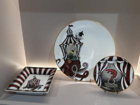 瓷器 家具装饰盘 马戏团动物系列