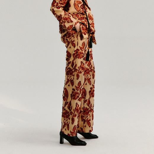 LIYIHAN 提花料阔腿裤 Y233K01117 商品图2