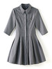 通勤简约，秋季日系翻领显瘦收腰连衣裙WLZD-2318306 商品缩略图4