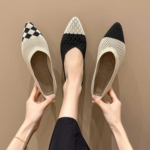 平底鞋天花板【XUXI-软糯飞织王妃鞋】会呼吸的“暄软”王妃鞋 ！不闷脚不臭脚！平底设计安全感十足，立体按摩脚垫稳稳“兜”住脚跟，清爽提气质，可正式可休闲百搭单品 商品图8