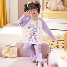 儿童睡衣女春秋季纯棉长袖女童公主款可爱洋气宝宝家居服女孩套装