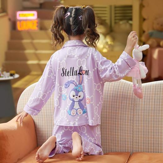 女童睡衣春秋季长袖纯棉薄款女孩卡通可爱大童宝宝儿童家居服套装 商品图3