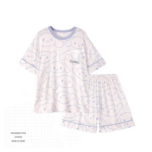 莫代尔儿童睡衣女童夏季薄款短袖空调家居服卡通小童女孩超薄套装 商品图4