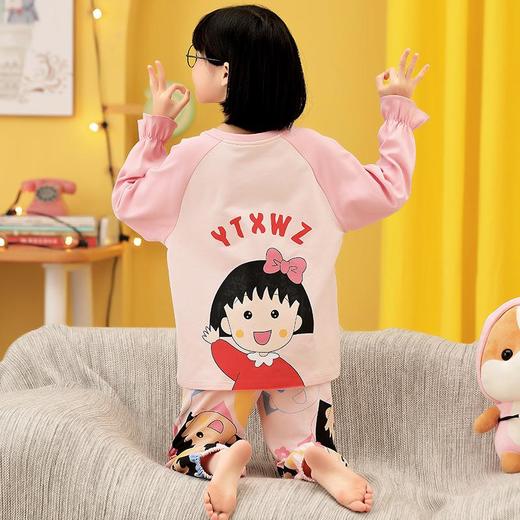 女童睡衣秋季2023新款纯棉薄款长袖套装儿童小女孩春秋洋气家居服 商品图2