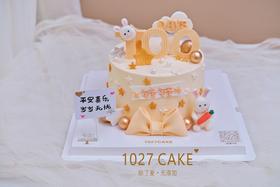 1027CAKE | 翻糖装饰  百天 兔兔