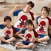 亲子睡衣一家三口夏季纯棉短袖男童中大童薄款母女儿童家居服套装 商品缩略图1