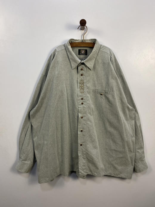 90年代 Vintage OS 奥地利 100% 全棉 蒂罗尔长袖衫 _DRRL(3XL) 商品图1