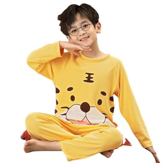 儿童睡衣男童春秋长袖纯棉薄款卡通男孩中大童宝宝秋季家居服套装 商品图4