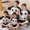 亲子睡衣一家三口夏季纯棉短袖男童中大童薄款母女儿童家居服套装 商品缩略图2