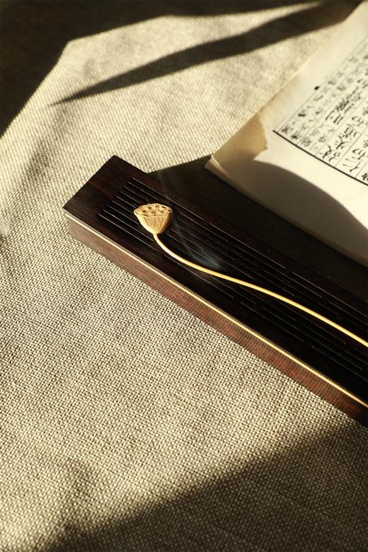 好运连连°紫光檀镶黄杨线香盒 商品图6