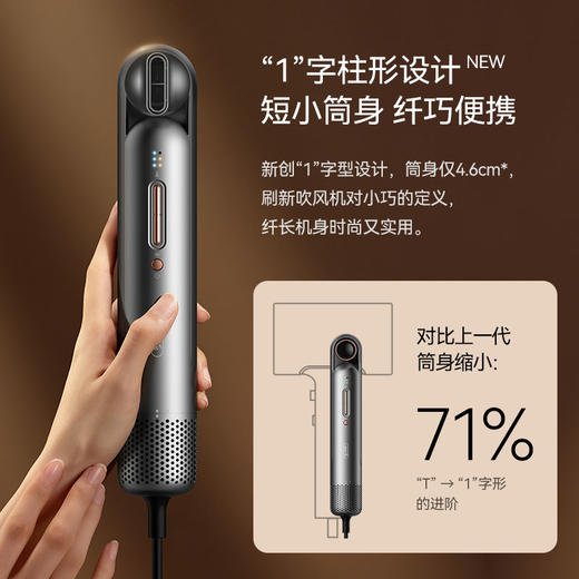 德尔玛智能吹风机家用负离子护发速干宿舍用冷热风恒温电吹风筒 CF20 商品图4