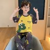 儿童睡衣男孩薄款男童纯棉夏季短袖长裤中大童小孩全棉家居服套装 商品缩略图3
