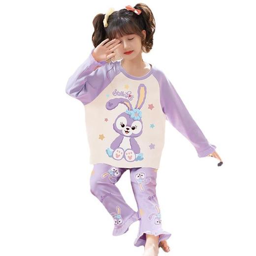 儿童睡衣女春秋季纯棉长袖女童公主款可爱洋气宝宝家居服女孩套装 商品图4