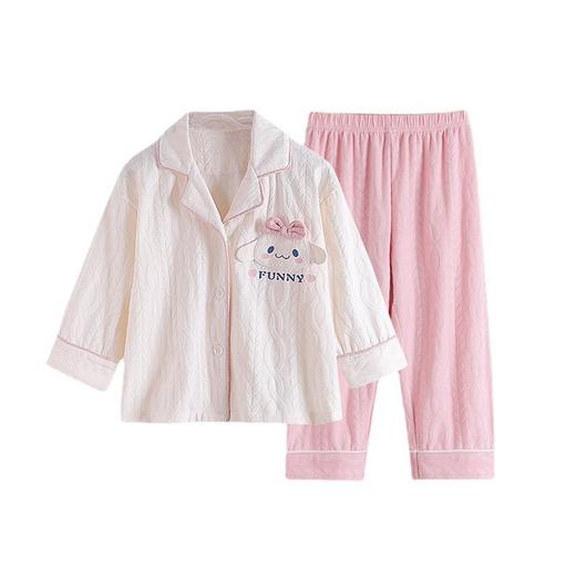 儿童睡衣女长袖纯棉女童春秋季公主母女宝宝家居服套装秋夏中大童 商品图4