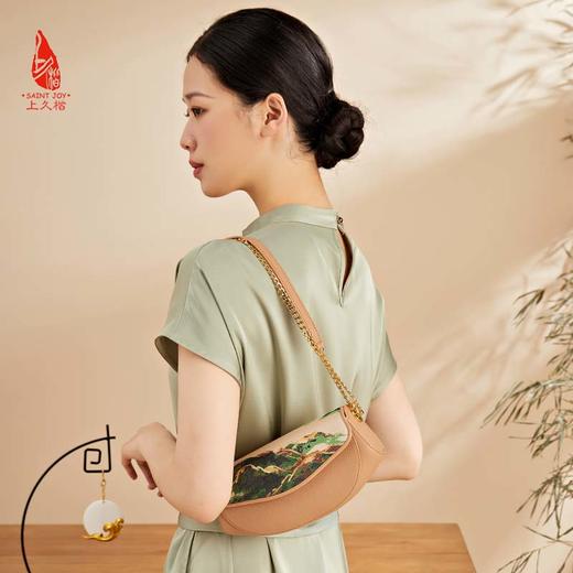 SAINTJOY/上久楷 宋锦斜背包 锦绣山河 BWS23B0201 商品图6