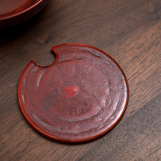 【小盟壶承】【红柚子】陶瓷干泡台 直径19cm 高5.4cm 商品图7