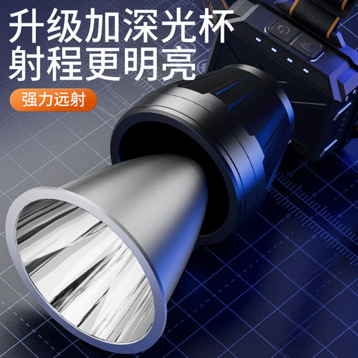 SUPERFIRE神火HL82感应强光夜钓灯高亮可充电钓鱼专用赶海头灯 商品图1