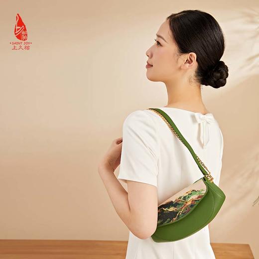 SAINTJOY/上久楷 宋锦斜背包 锦绣山河 BWS23B0201 商品图4