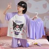 儿童莫代尔睡衣夏季女童短袖薄款三件套女孩中大童夏款家居服套装 商品缩略图2