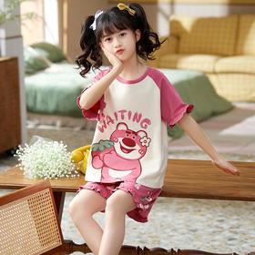 女童睡衣儿童薄款短袖纯棉套装中大童女孩公主宝宝夏季亲子家居服