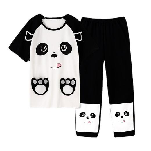 儿童睡衣男童夏季短袖长裤纯棉薄款卡通圆领男孩中大童春秋家居服 商品图4