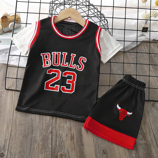 【捡漏价49.9元2套】新款儿童篮球服套装，轻盈透气，洋气薄款速干，夏日必备！男孩女孩都能穿，增添洋气篮球元素，打造时尚宝贝。sh 商品图3