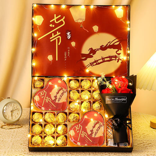 德芙巧克力礼盒装网红休闲零食送男生女友七夕情人节生日礼物批发 商品图3