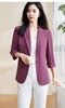 牛奶丝滑小西装 职场甜飒女神 7色可选 米思阳夏春知性优雅一粒扣修身显瘦七分袖西装外套女1838 商品缩略图5