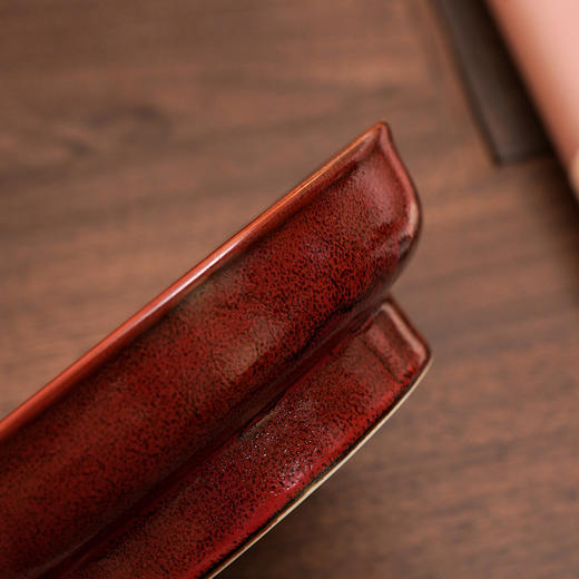 【小盟壶承】【红柚子】陶瓷干泡台 直径19cm 高5.4cm 商品图4