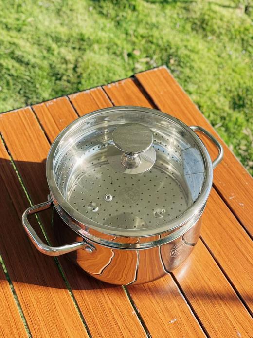 猫太推荐--- 难得好货！特价清仓仅需79💰22cm家用蒸锅带蒸格锅盖 【PONEL派能·304不锈钢贝贝汤蒸锅】 商品图8