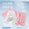 莫代尔儿童睡衣女童夏季薄款短袖空调家居服卡通小童女孩超薄套装 商品缩略图3