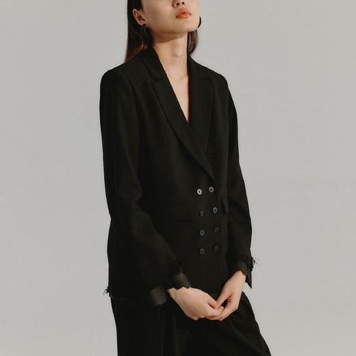 LIYIHAN 洗水磨破拼接西装 Y233T05690 商品图0