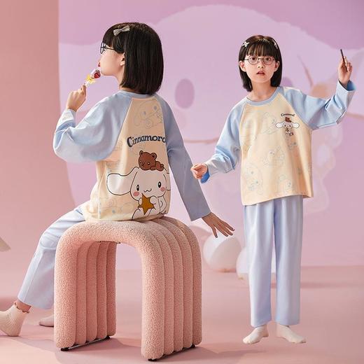 儿童睡衣女童纯棉春秋季长袖秋款卡通套装小女孩中大童空调家居服 商品图1