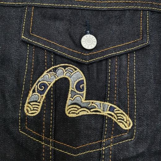 点此购买 福神男士龙腾贴布牛仔外套 yg 263493 商品图5