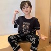 儿童睡衣男孩薄款男童纯棉夏季短袖长裤中大童小孩全棉家居服套装 商品缩略图1