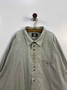 90年代 Vintage OS 奥地利 100% 全棉 蒂罗尔长袖衫 _DRRL(3XL)