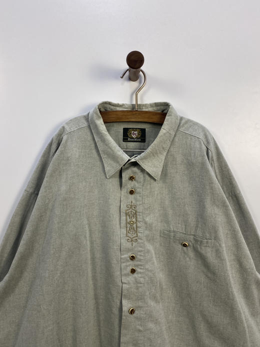 90年代 Vintage OS 奥地利 100% 全棉 蒂罗尔长袖衫 _DRRL(3XL) 商品图0