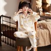 新款女童睡衣儿童长袖薄款纯棉春秋纱布棉套装中大童小女孩家居服 商品缩略图3