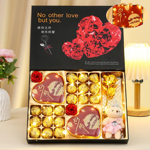德芙巧克力礼盒装网红休闲零食送男生女友七夕情人节生日礼物批发 商品图13
