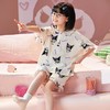 女童睡衣新款儿童夏季短袖薄款女孩卡通中大童夏天邹布家居服套装 商品缩略图1