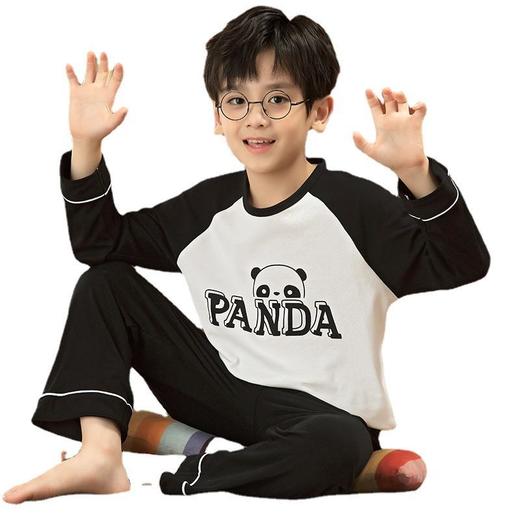 儿童睡衣男童春秋纯棉薄款中大童秋季长袖长裤小孩家居服套装男孩 商品图4