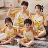 亲子睡衣一家三口夏季纯棉短袖男童中大童薄款母女儿童家居服套装 商品缩略图0