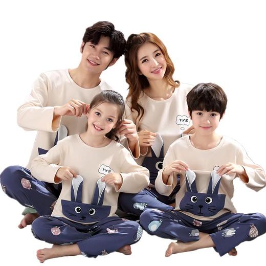 儿童亲子睡衣母女装韩版卡通棉质长袖一家三口亲子家居服男孩宝宝 商品图4