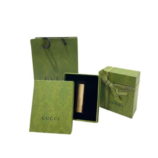  Gucci 古驰口红#208哑光金管滋润倾色绒雾口红  品牌礼盒装 商品图0