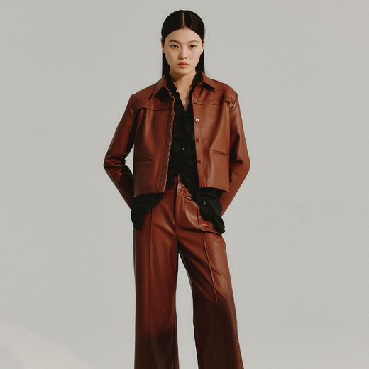 LIYIHAN 箱型短款皮衣 Y233T01516 商品图1